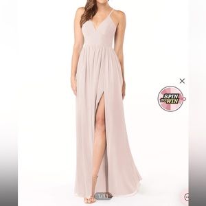 Light pink floor length gown